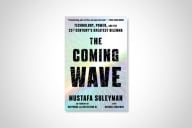 Cover of The Coming Wave by Mustafa Suleyman and Michael Bhaskar. The headline may have been written by an AI but it was edited by a person.