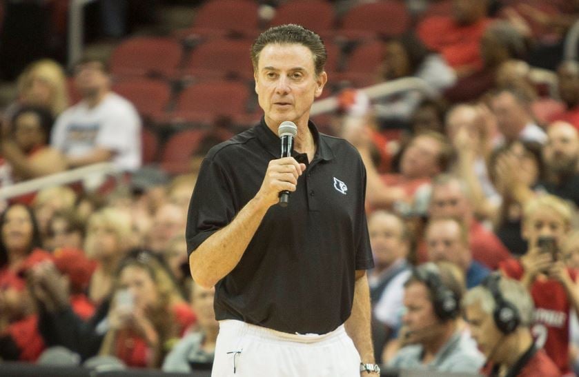 Former University of Louisville men's basketball coach Rick Pitino