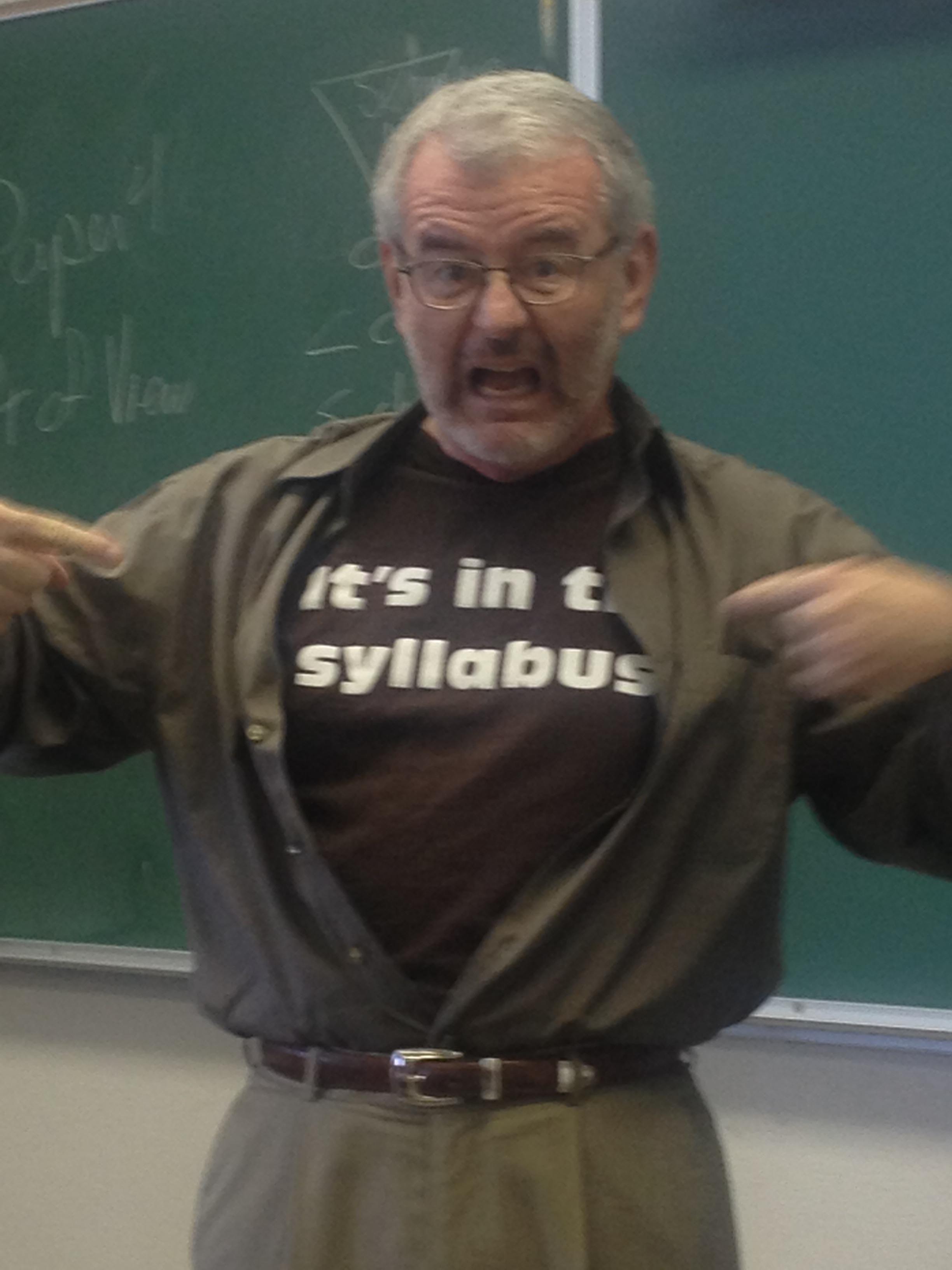 The t-shirt many professors would enjoy wearing