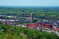 A scenic shot of the Liberty University campus.