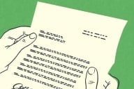 Hands holding a formal letter of recommendation with stylized blurred text.