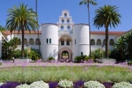 Hepner Hall at San Diego State University on a sunny day