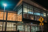 Photo of the exterior of the France A. Córdova Recreational Sports Center building at Purdue