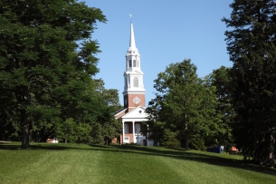 The University of Connecticut campus on a sunny day.