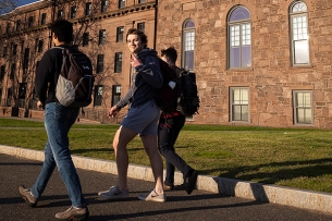 A student at Wesleyan University