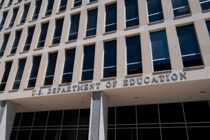 Exterior photo of the Education Department building