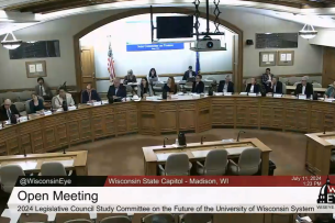 First meeting of Wisconsin study committee on future of UW system