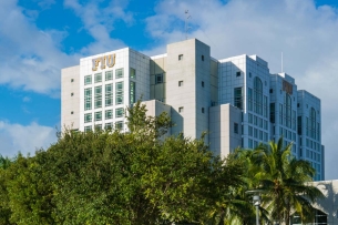 A photograph of a Florida International University building.