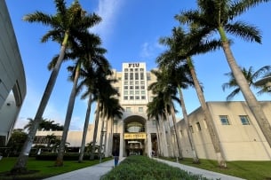 A photo of the Florida International University campus.