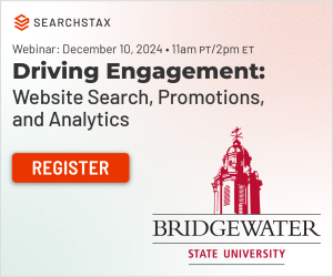 Driving Engagement: Website Search, Promotions, and Analytics at Bridgewater State University