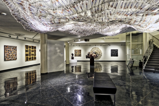 Interior view of art installation