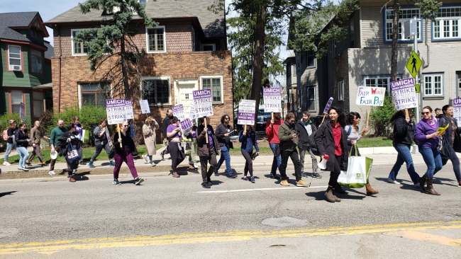 University of Michigan grad student union and more on strike, why?