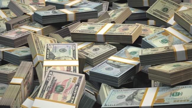 Hundreddollar Bills Spread Out High-Res Stock Photo - Getty Images