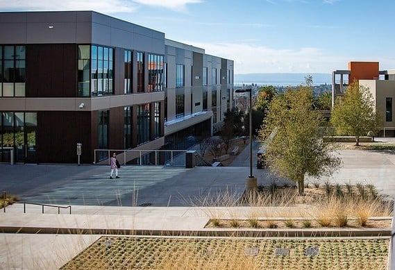 Ohlone College in California on a sunny day