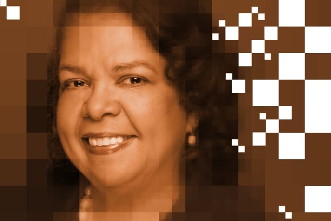 A photo illustration of Union Institute & University president Karen Schuster Webb