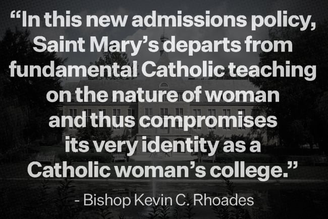 Indiana bishop opposes Catholic college s new trans policy