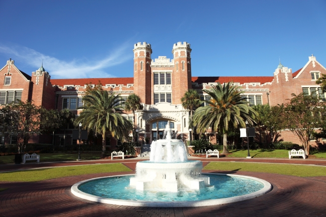 Florida State University campus on a sunny day.