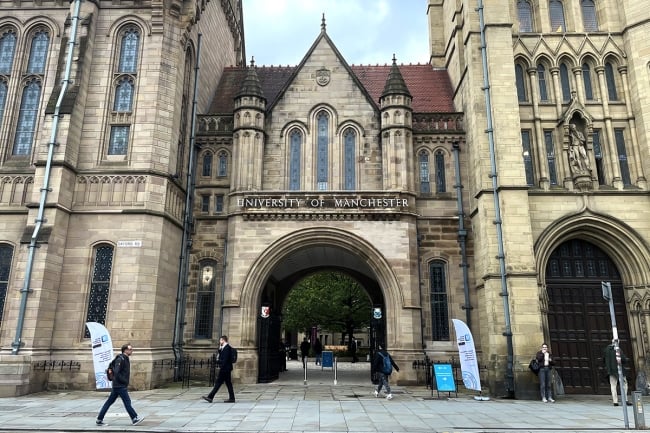 A photo of the University of Manchester campus.