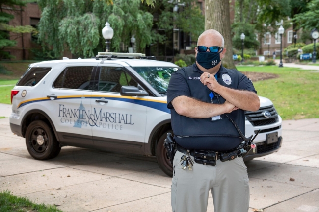 Campus police alter uniforms and unmark cars to soften image
