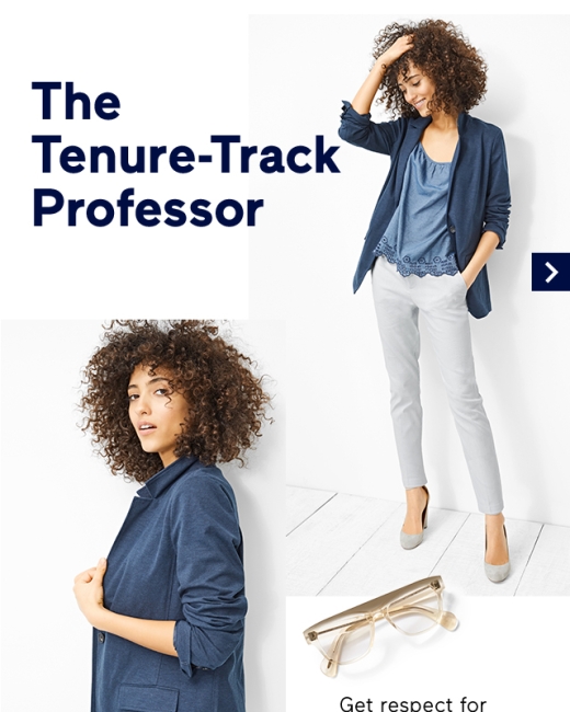 female college professor wardrobe