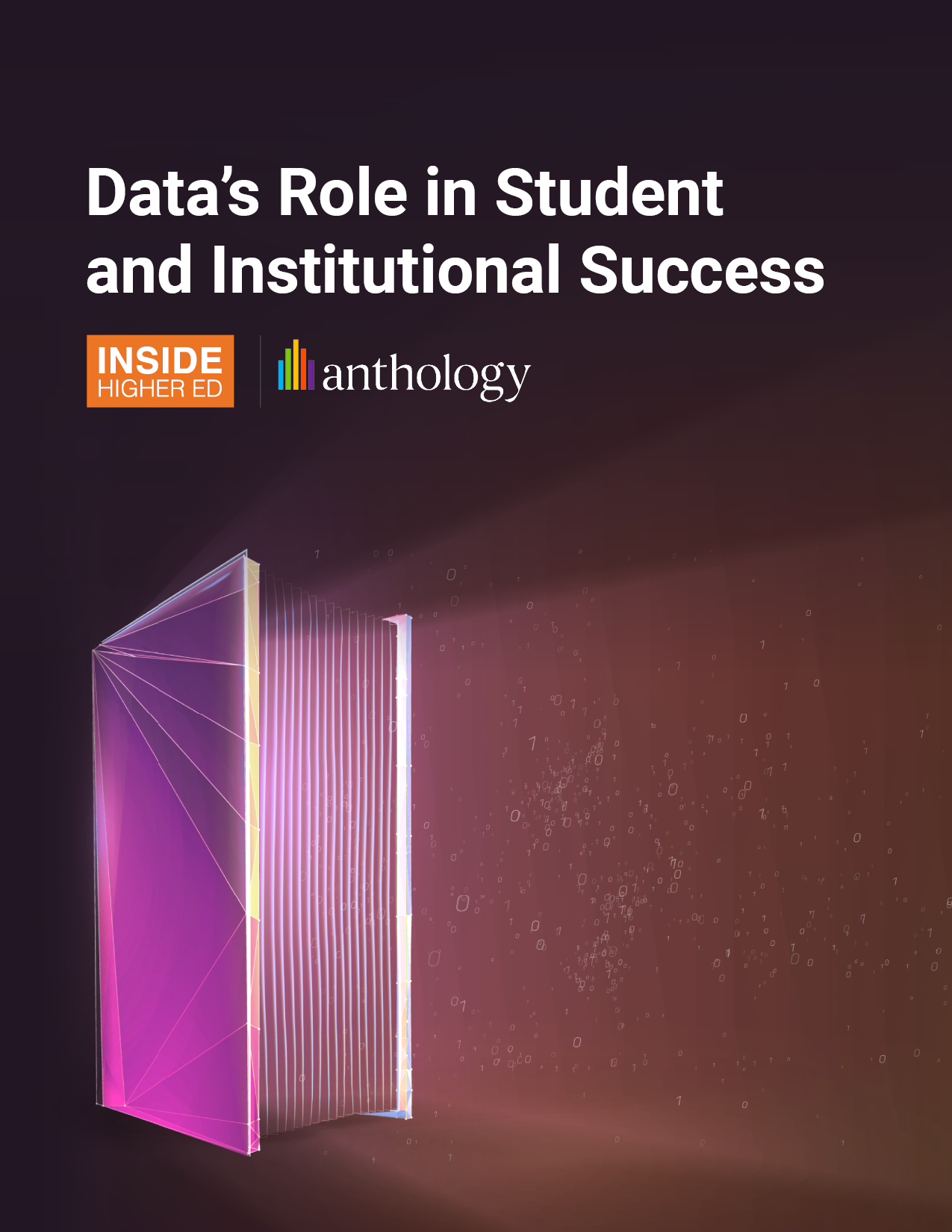 The cover of "Data's Role in Student and Institutional Success"